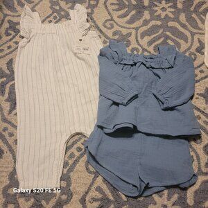 Two NWT Cloud Island BabyGirl  Outfits
